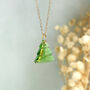 Glass Christmas Tree Necklace, thumbnail 2 of 5