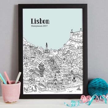 Personalised Lisbon Print, 7 of 10