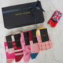 Customised Pink Luxury Women's Socks Three Pair Gift, thumbnail 2 of 7