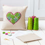 Botanical Heart Cross Stitch Kit, thumbnail 3 of 4