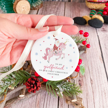 First Christmas Together Ornament Personalised Xmas Gift, 4 of 7