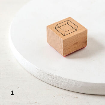 Mathematical Geometric Shape Rubber Stamp, 2 of 6