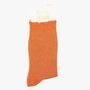 Women's Glitter Socks Tangerine Orange, thumbnail 4 of 4