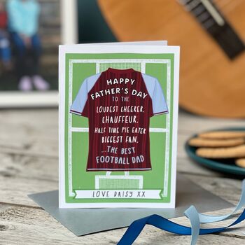 Father's Day Football Shirt Card, 5 of 9