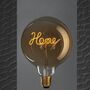 Decorative 'Home' LED Gold Finish Screw In Light Bulb, thumbnail 3 of 3