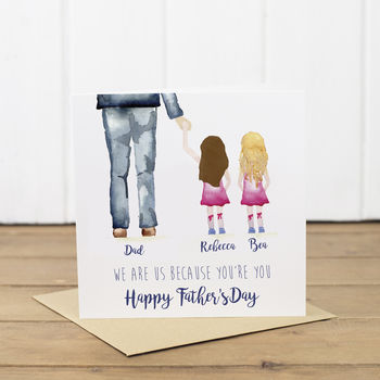 Personalised Daughter Girl Father's Day Card, 5 of 6