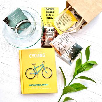 Cyclist Tea And Book Gift Set | Bike Lovers Book Set, 7 of 12