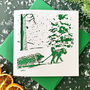 Winter Walkies Dog Christmas Card, thumbnail 1 of 4