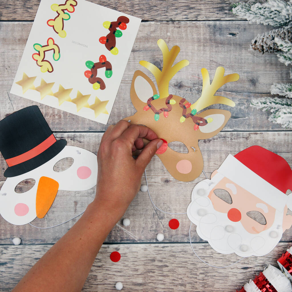 make-your-own-christmas-masks-kit-by-postbox-party-notonthehighstreet