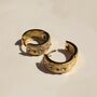 Belle Cz Gold Hoops, thumbnail 4 of 6