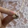 Gold Plated Or Sterling Silver Heart + Initial Necklace, thumbnail 1 of 5