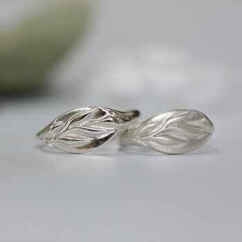 Silver Olive Branch Signet Ring, 4 of 9