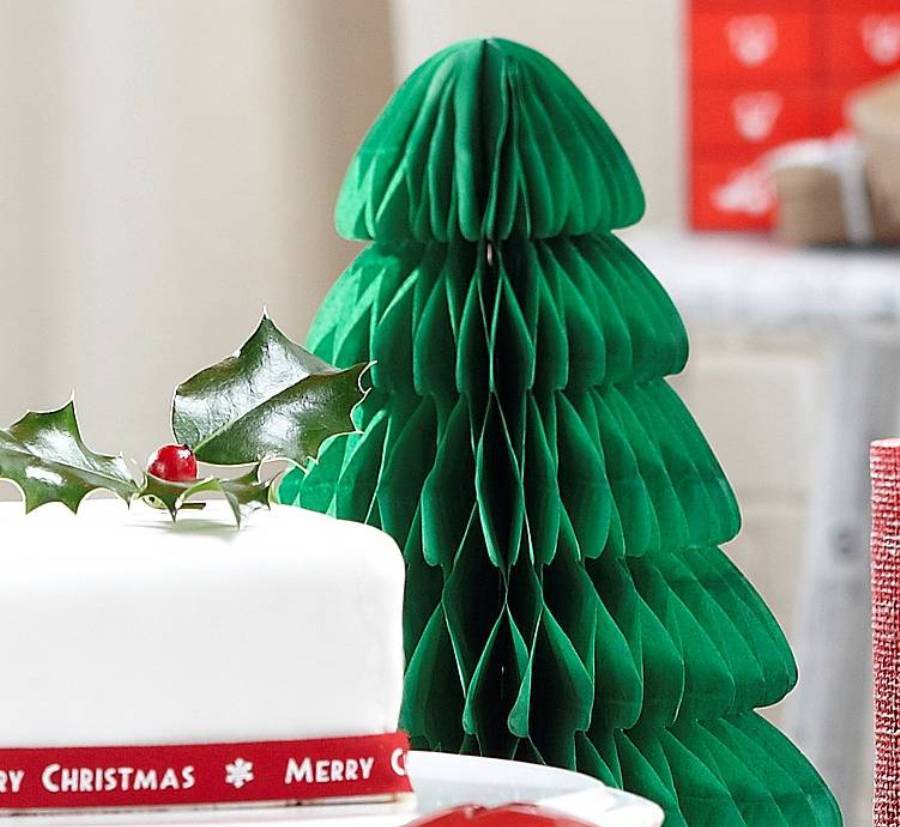 green paper honeycomb christmas tree by the christmas home ...