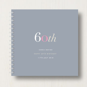Personalised 60th Birthday Memory Book Or Album, 9 of 12