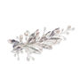 Aster Silver Plated Willow Leaf Bridal Hair Clip, thumbnail 3 of 8