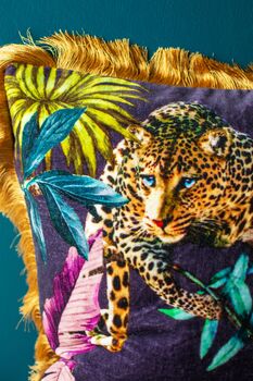 Tropical Leopard Cushion, 3 of 3