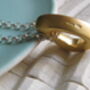 Infinity 22ct Gold Vermeil Triangle Pendant, thumbnail 2 of 3