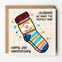 Husband Or Wife 2nd Anniversary Card, thumbnail 1 of 5