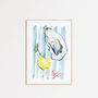 Al Fresco Oysters And Lemons Illustrated Art Print, thumbnail 1 of 7