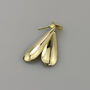 Handmade Solid 18ct Gold Large Drop Earrings, thumbnail 1 of 5