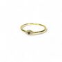 Eye Band Ring, Cz, Rose Or Gold Plated 925 Silver, thumbnail 2 of 8