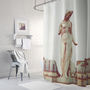 Paris Woman Fabric Shower Curtain, thumbnail 1 of 4