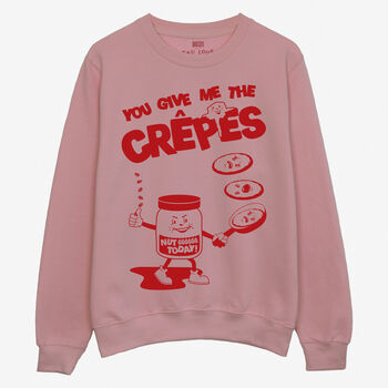 You Give Me The Crêpes Unisex Graphic Sweatshirt, 5 of 5