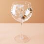 Personalised Floral Bumblebee Gin Glass, thumbnail 1 of 4