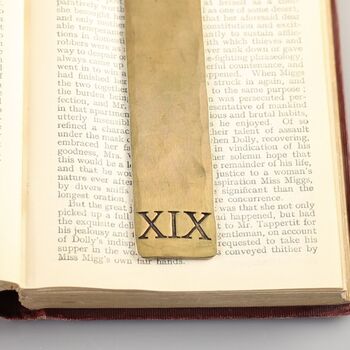 19th Anniversary Bronze Bookmark With Tassel, 5 of 9