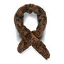 Cocoa Leopard Faux Fur Scarf, thumbnail 3 of 3