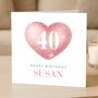 40th Birthday Card For Daughter For Her, For Wife, thumbnail 2 of 8