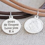 Personalised Engraved St Christopher Leather Bracelet, thumbnail 3 of 12
