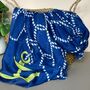 Rope And Anchor Print Scarf In Navy Blue, thumbnail 1 of 4