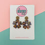 Chunky Petal Flower Earrings *More Colours Available*, thumbnail 3 of 3