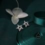 Sterling Silver Pentagram Stud Earrings, thumbnail 2 of 11