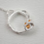 Citrine Recycled Silver Necklace November Birthstone, thumbnail 1 of 7