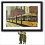 Framed 'Metrolink Tram' A4 Lowry Style Art Print, thumbnail 1 of 2