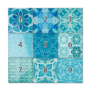 Mix And Match Ceramic Tiles Turquoise Mix, 4 of 12