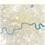 Set Of Three London Metallic Map Gold Streets, thumbnail 4 of 5