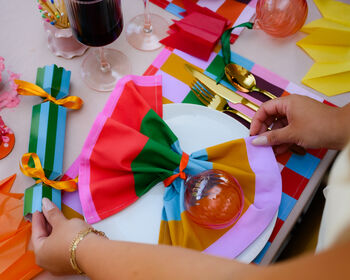 Colourful Green And Blue Stripe Christmas Crackers, 7 of 9