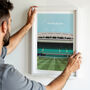 Wimbledon Tennis Centre Court Art Print Personalised Gift, thumbnail 5 of 6
