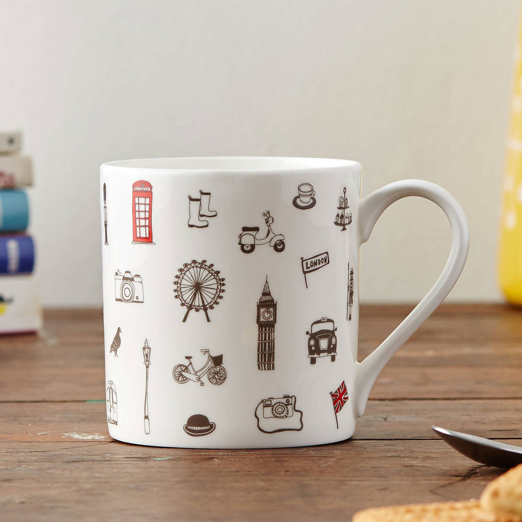 Simply London Mug  By Victoria Eggs notonthehighstreet com