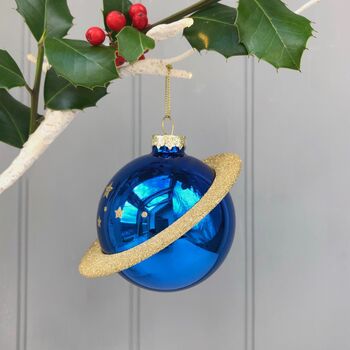 Personalised Christmas Large Planet Bauble, 3 of 4
