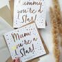 Mum Your’e A Star | Personalised Mother's Day Card, thumbnail 2 of 3