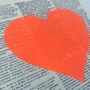 Recycled 'Spray It With Love' Heart Neon Spray Painted Print, thumbnail 3 of 6