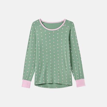Women's 'Juniper Polka' Bamboo Pyjama Set, 5 of 5