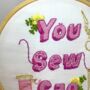 Positivity Beginners Embroidery Kit, thumbnail 3 of 12