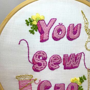Positivity Beginners Embroidery Kit, 3 of 12