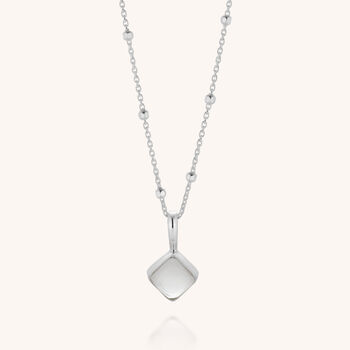 Crystal April Birthstone Necklace Sterling Silver, 4 of 7