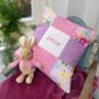 Pink And Purple Name Cushion, thumbnail 6 of 7